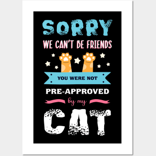 Funny quote t-shirt for cat lovers. Cat owner T-Shirt. Posters and Art